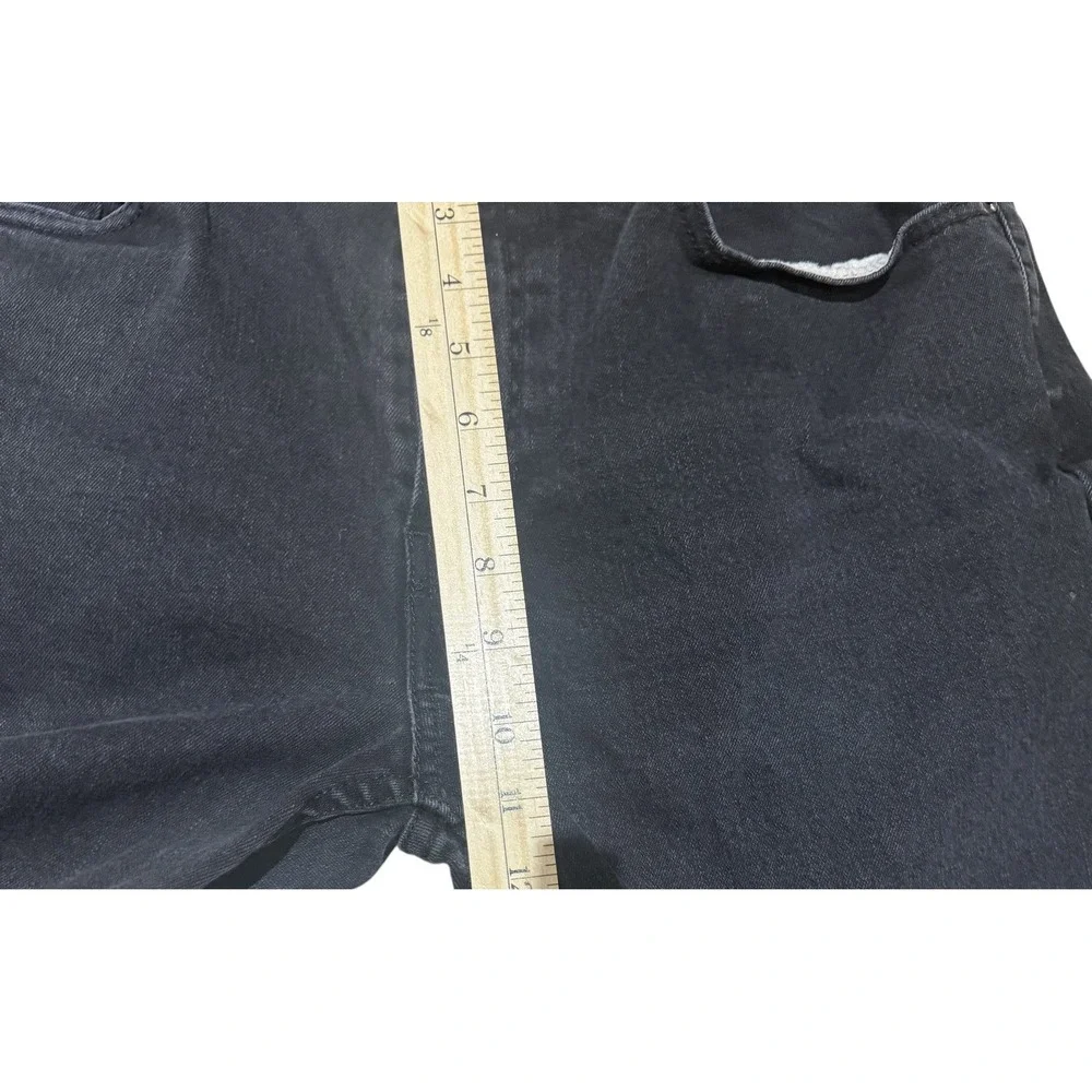 LEVIS 514 Straight Leg Jeans Mens 36x32 Black Dark Wash Denim